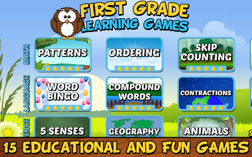 free learning games 1st grade